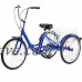 COSTWAY Blue Single Speed Tricycle with Adjustable Seat - B07D7795LZ